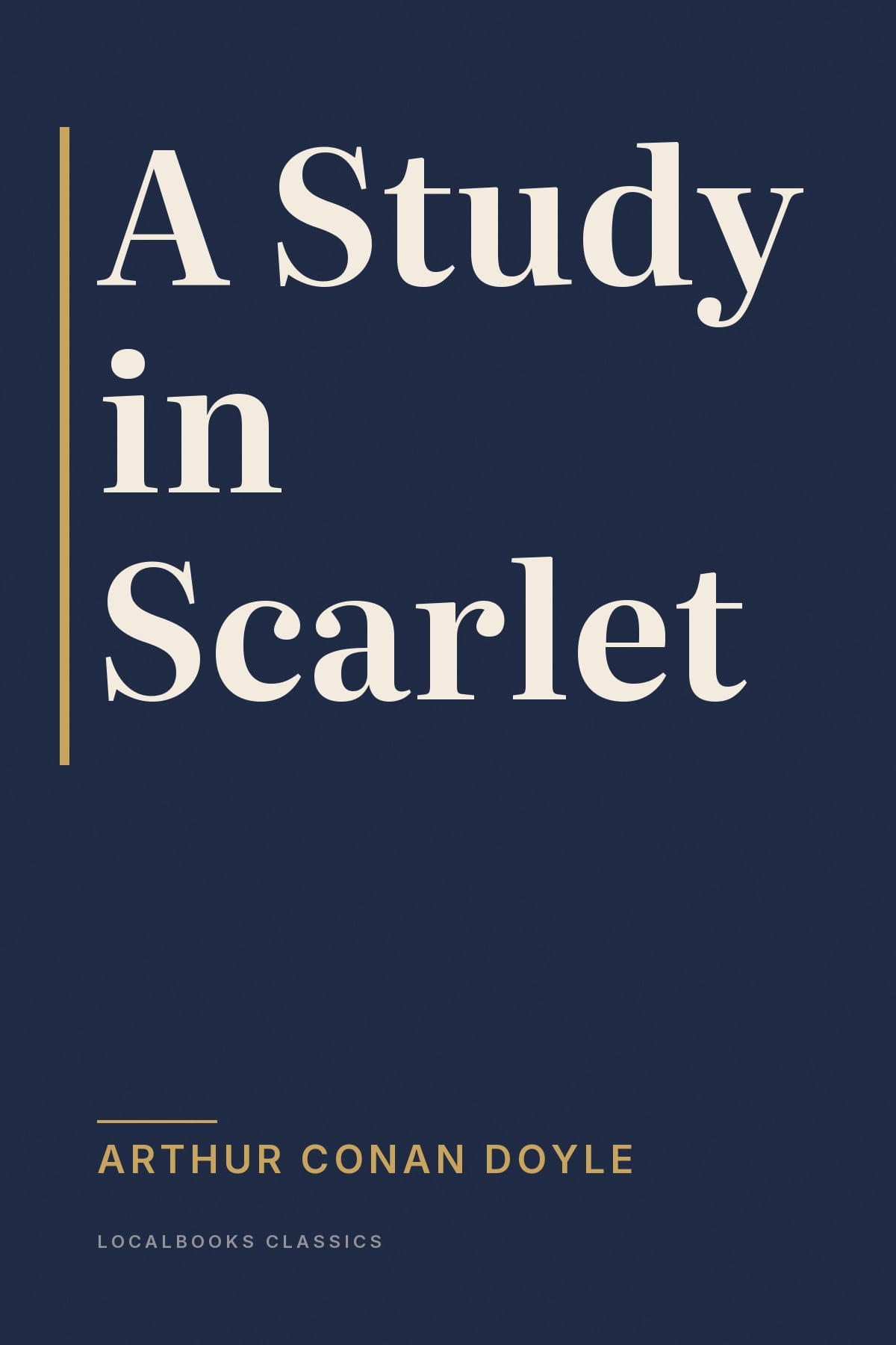 Cover of A Study in Scarlet