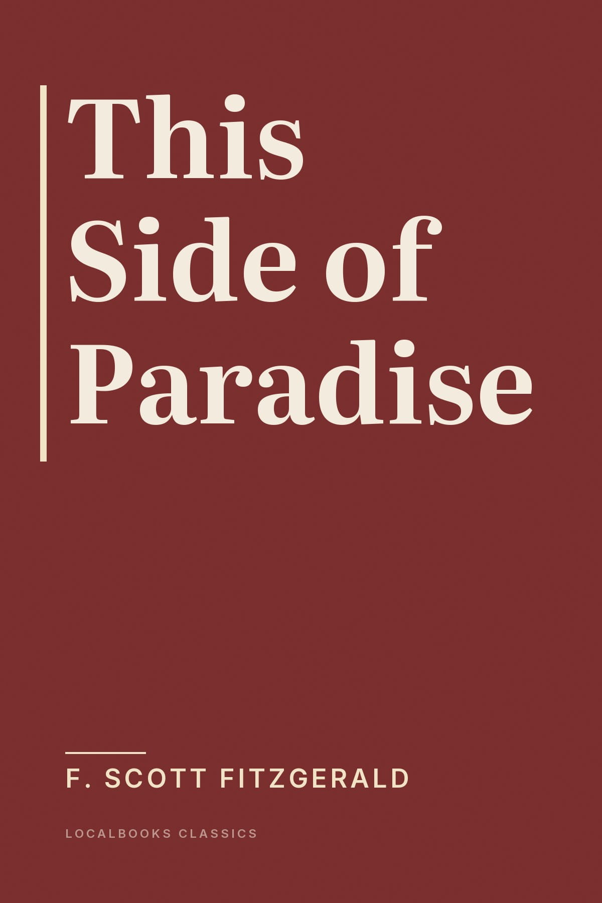Cover of This Side of Paradise