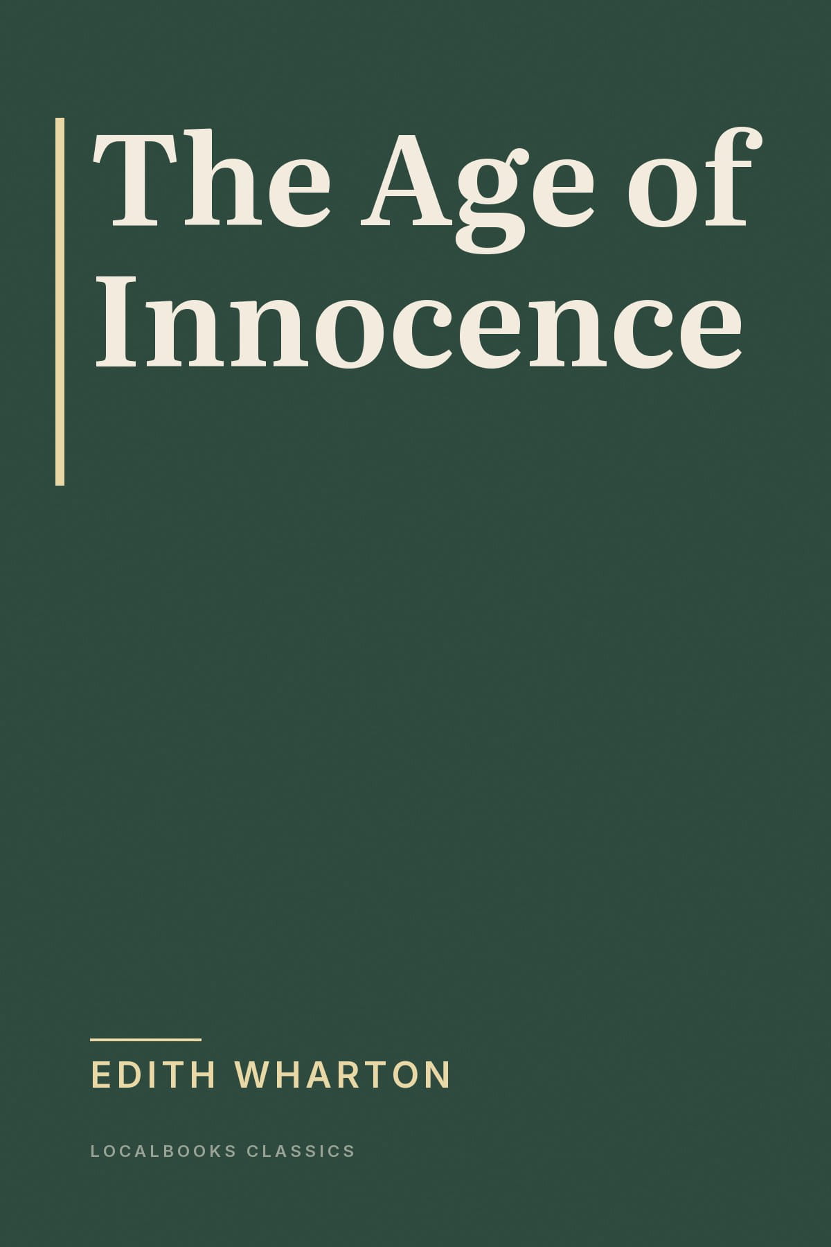 Cover of The Age of Innocence