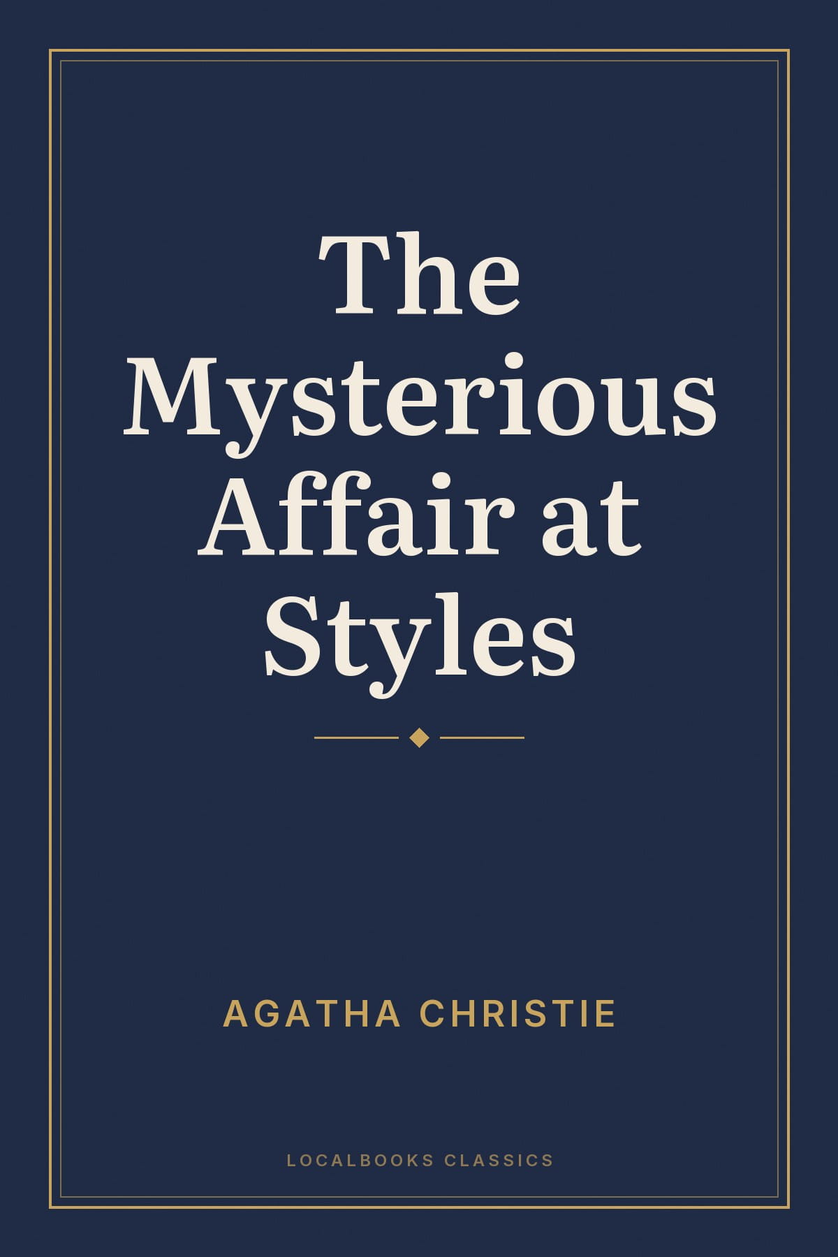 Cover of The Mysterious Affair at Styles