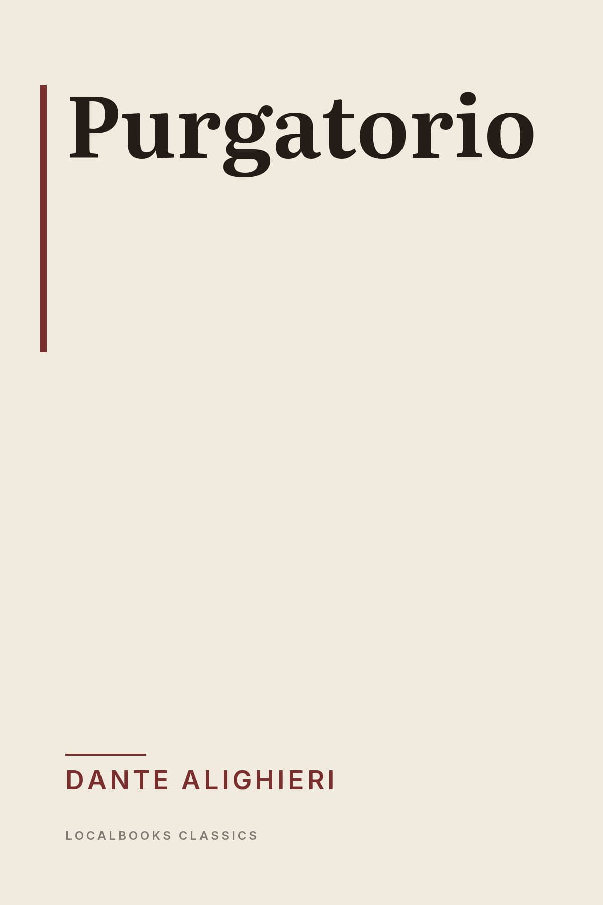 Cover of Purgatorio