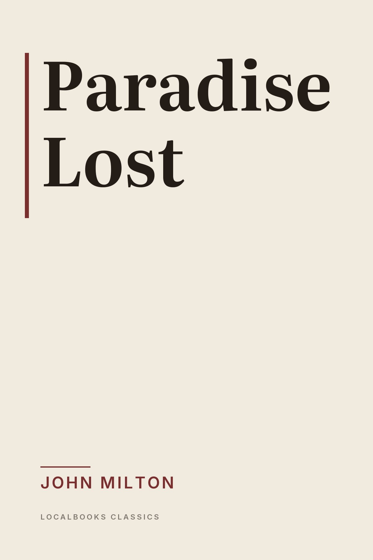 Cover of Paradise Lost