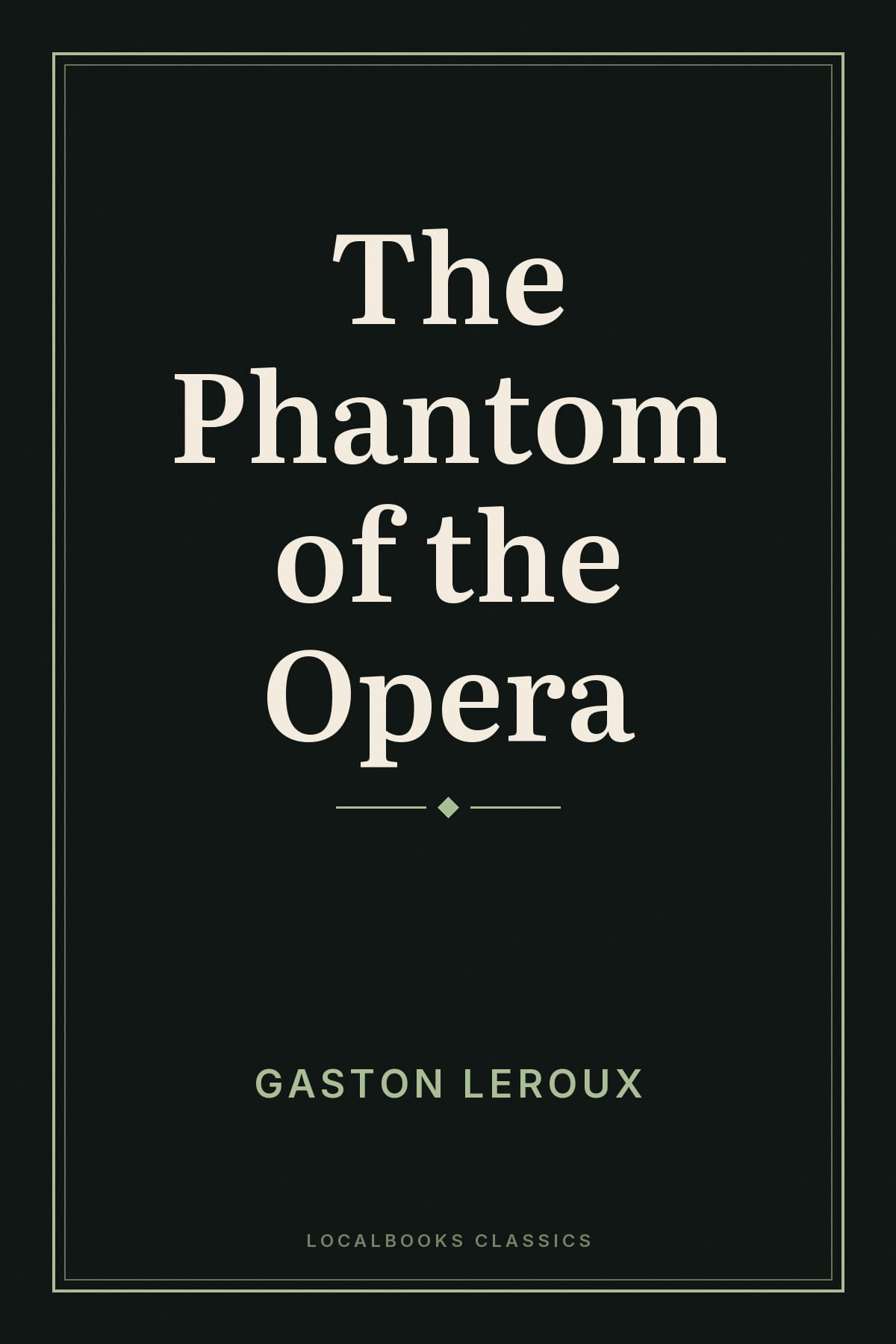 Cover of The Phantom of the Opera