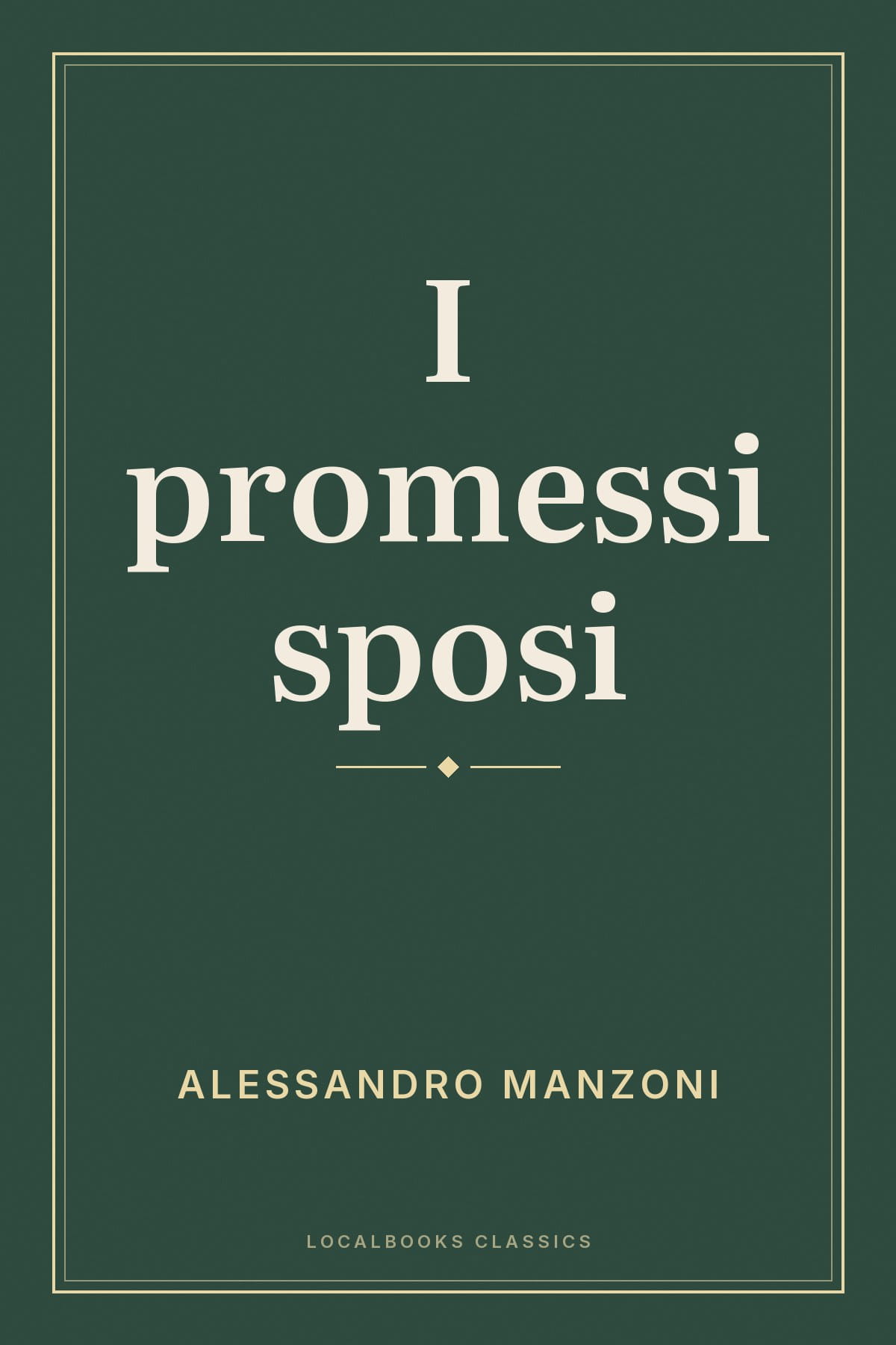 Cover of I promessi sposi