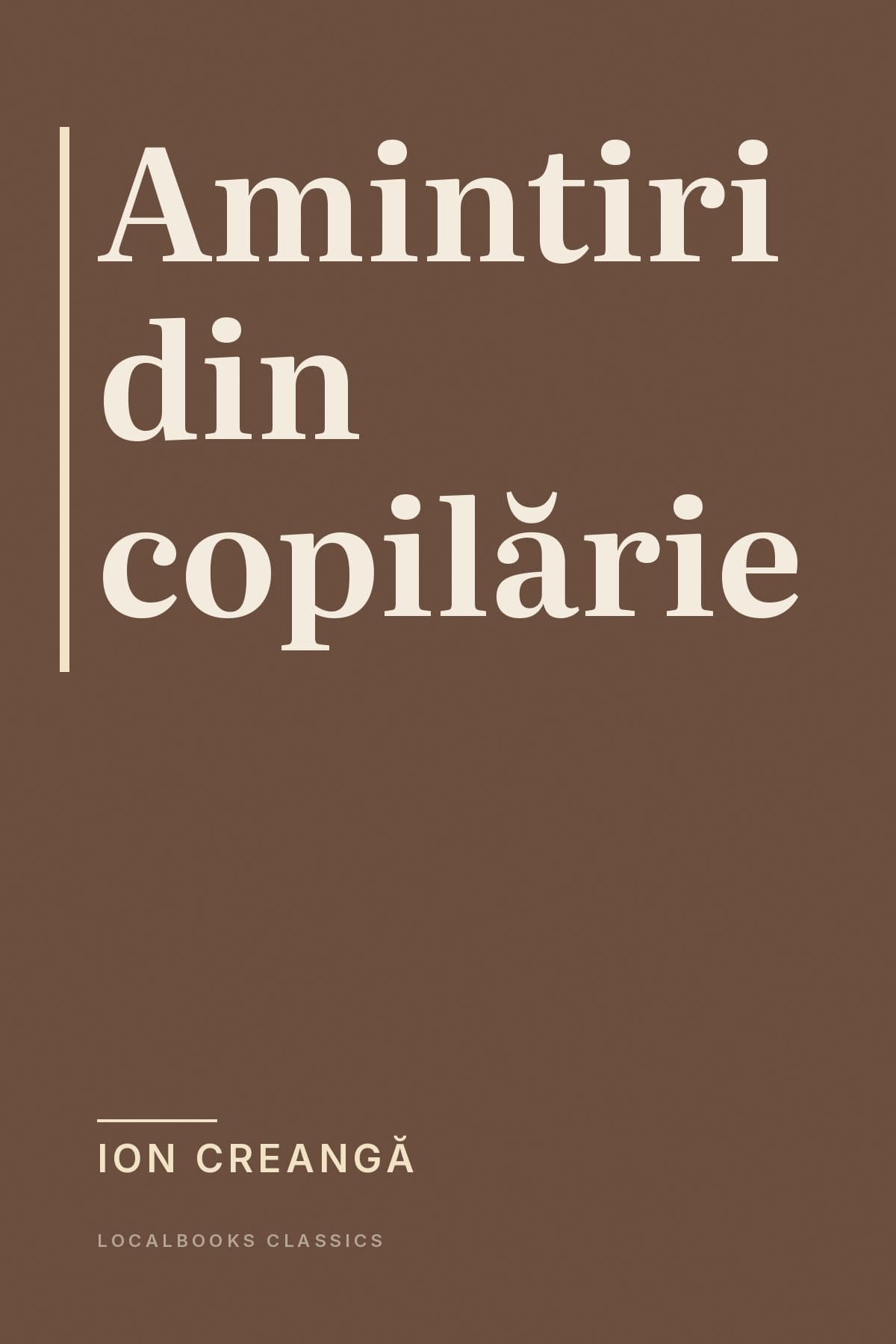Cover of Amintiri din copilărie