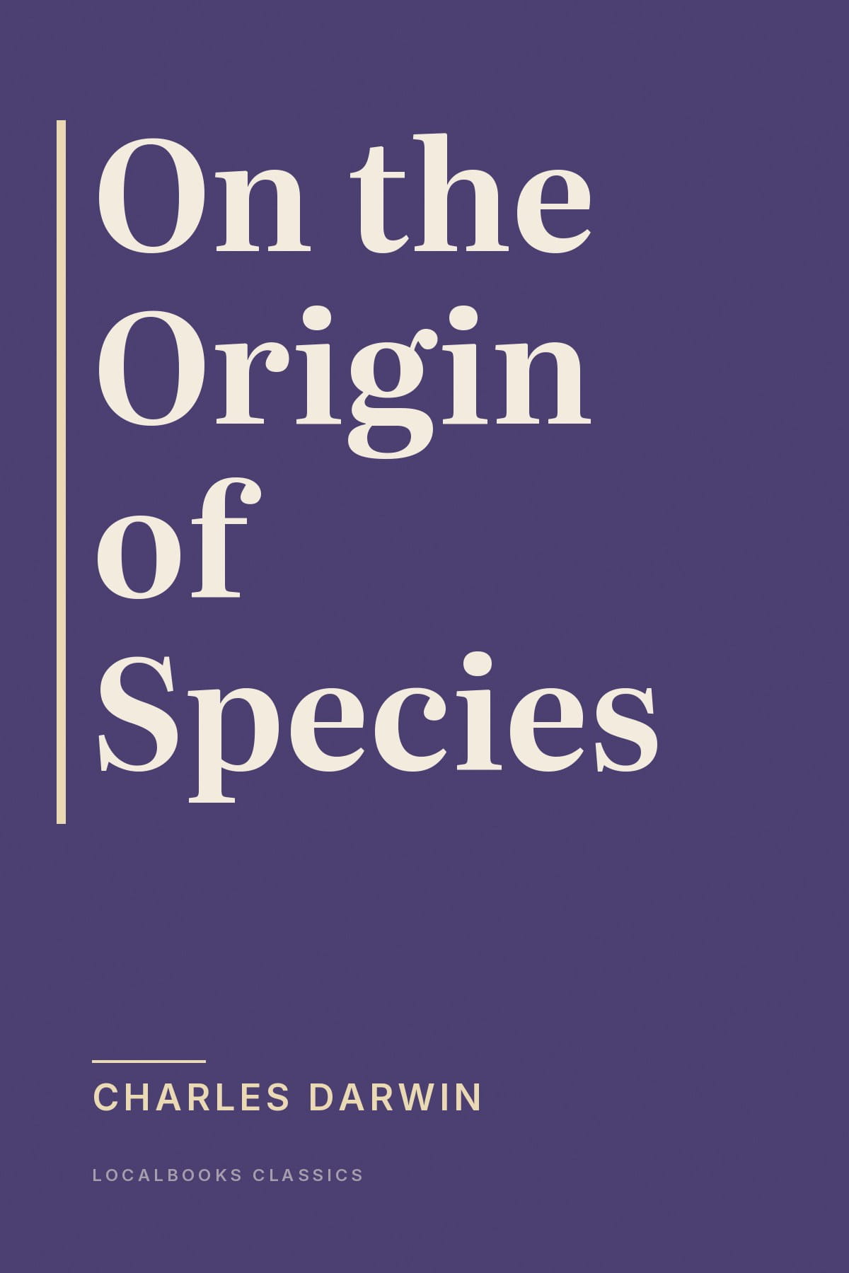 Cover of On the Origin of Species