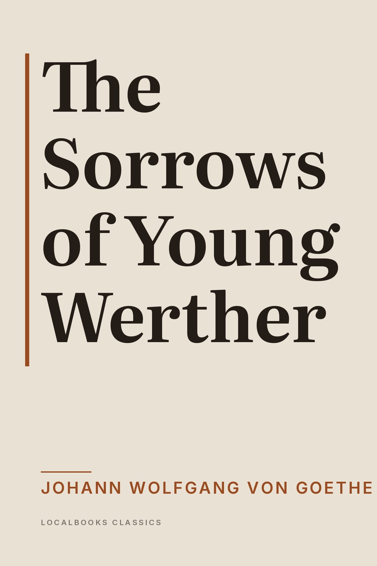 Cover of The Sorrows of Young Werther