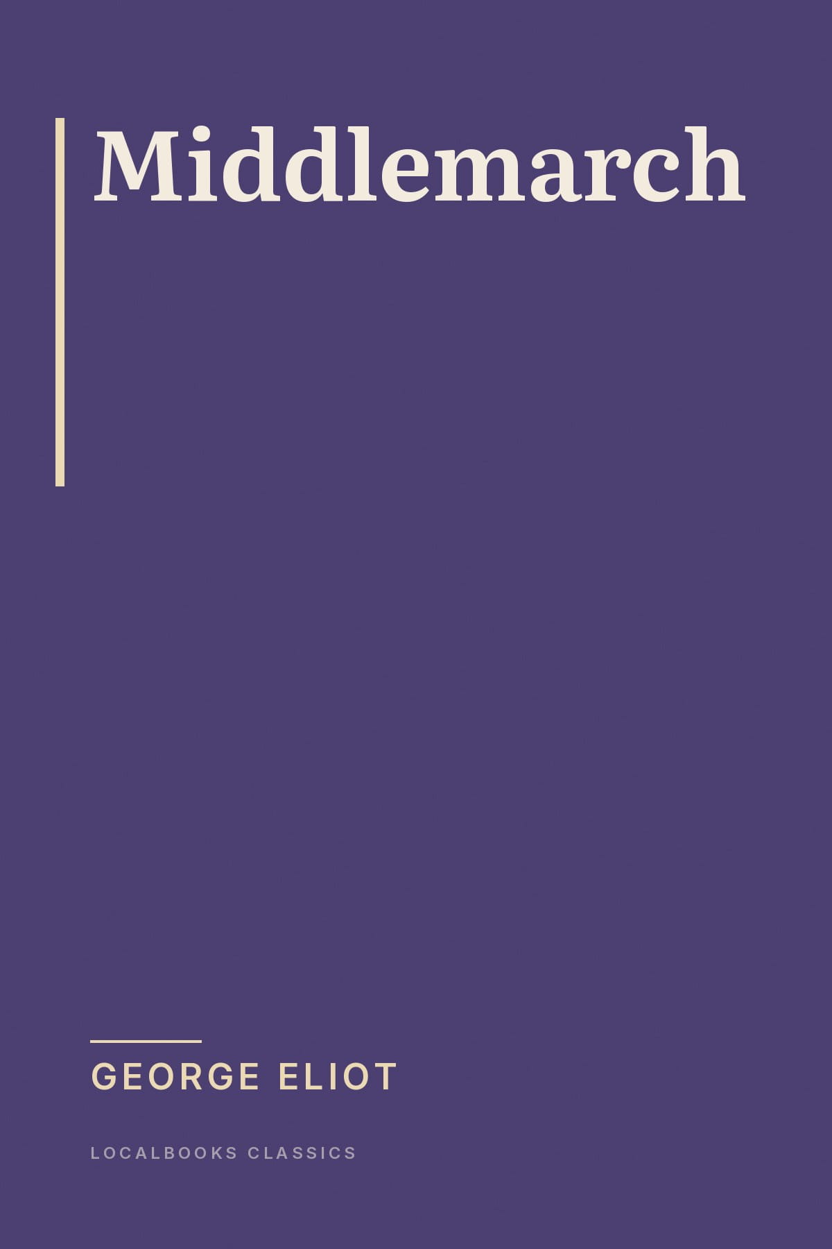 Cover of Middlemarch