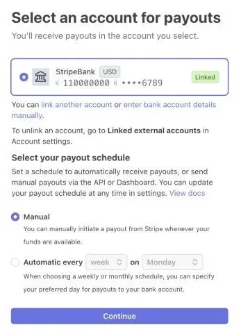 Выплаты: оставьте «Automatic»